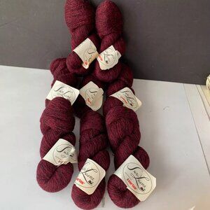 Swa Laine Wool Yarn LOT of 8  MADE IN USA  New Vintage Bulky 100% PURE WOOL 50G